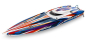 Preview: TRX103076-4-ORNG SPARTAN SR orange 36Zoll Rennboot mit Self-Righting Brushless